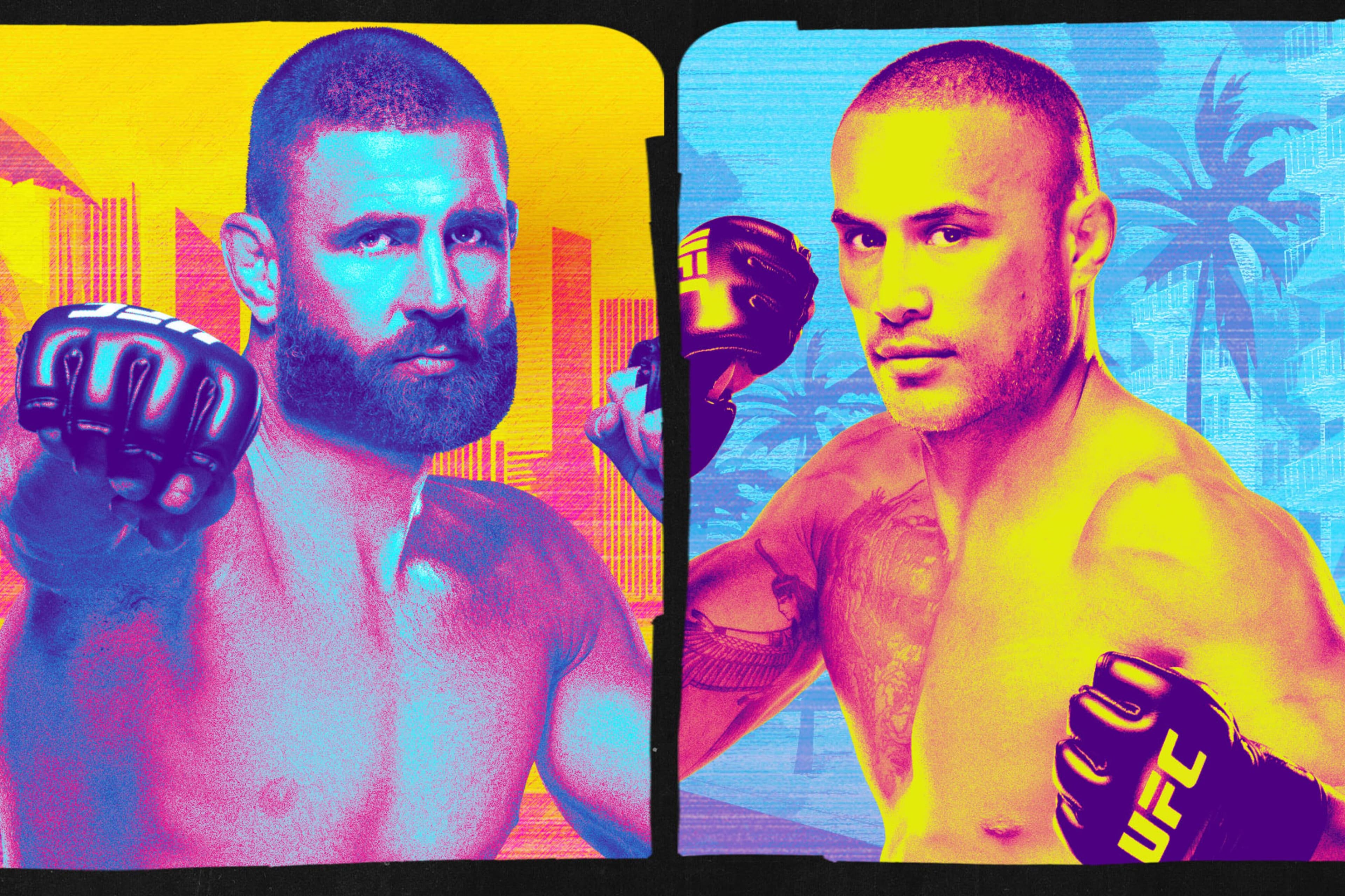 UFC 327: Prochazka vs. Ulberg event art