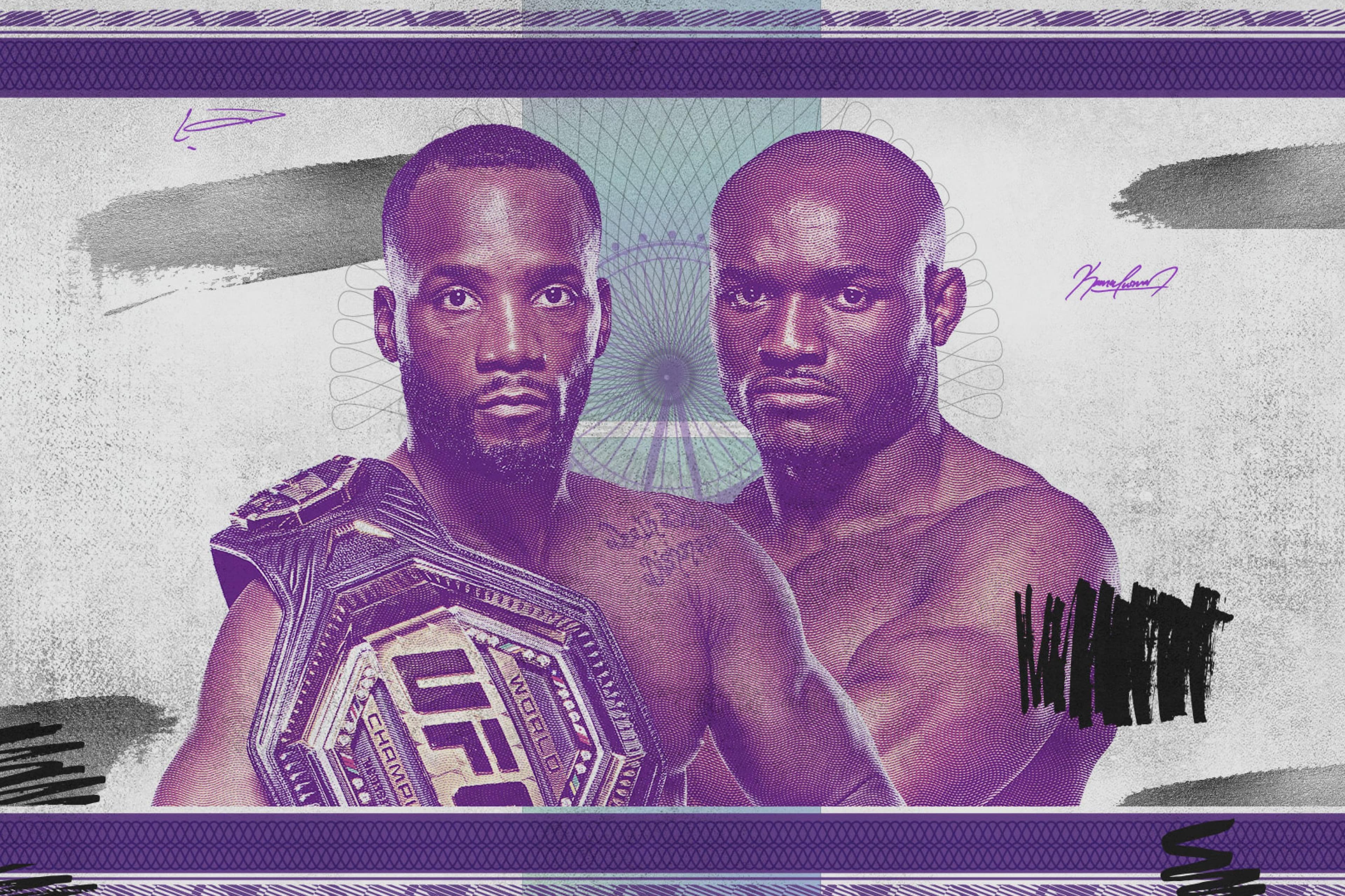 UFC 286: Edwards vs. Usman 3 event art