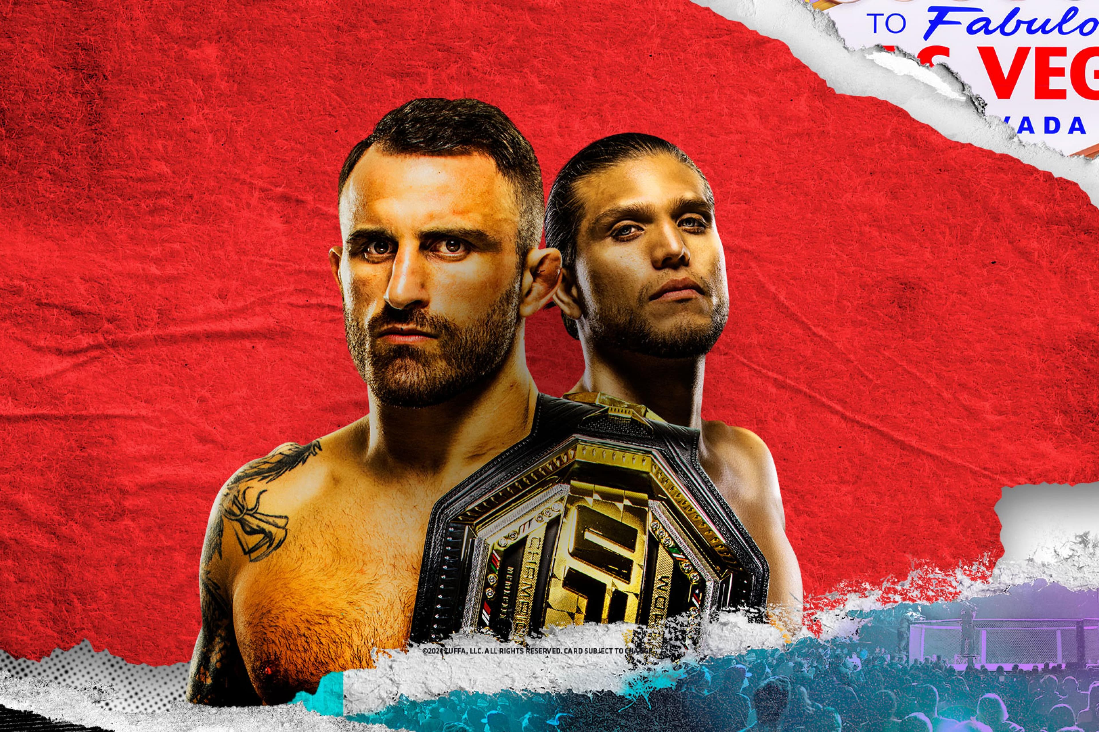 UFC 266: Volkanovski vs. Ortega event art
