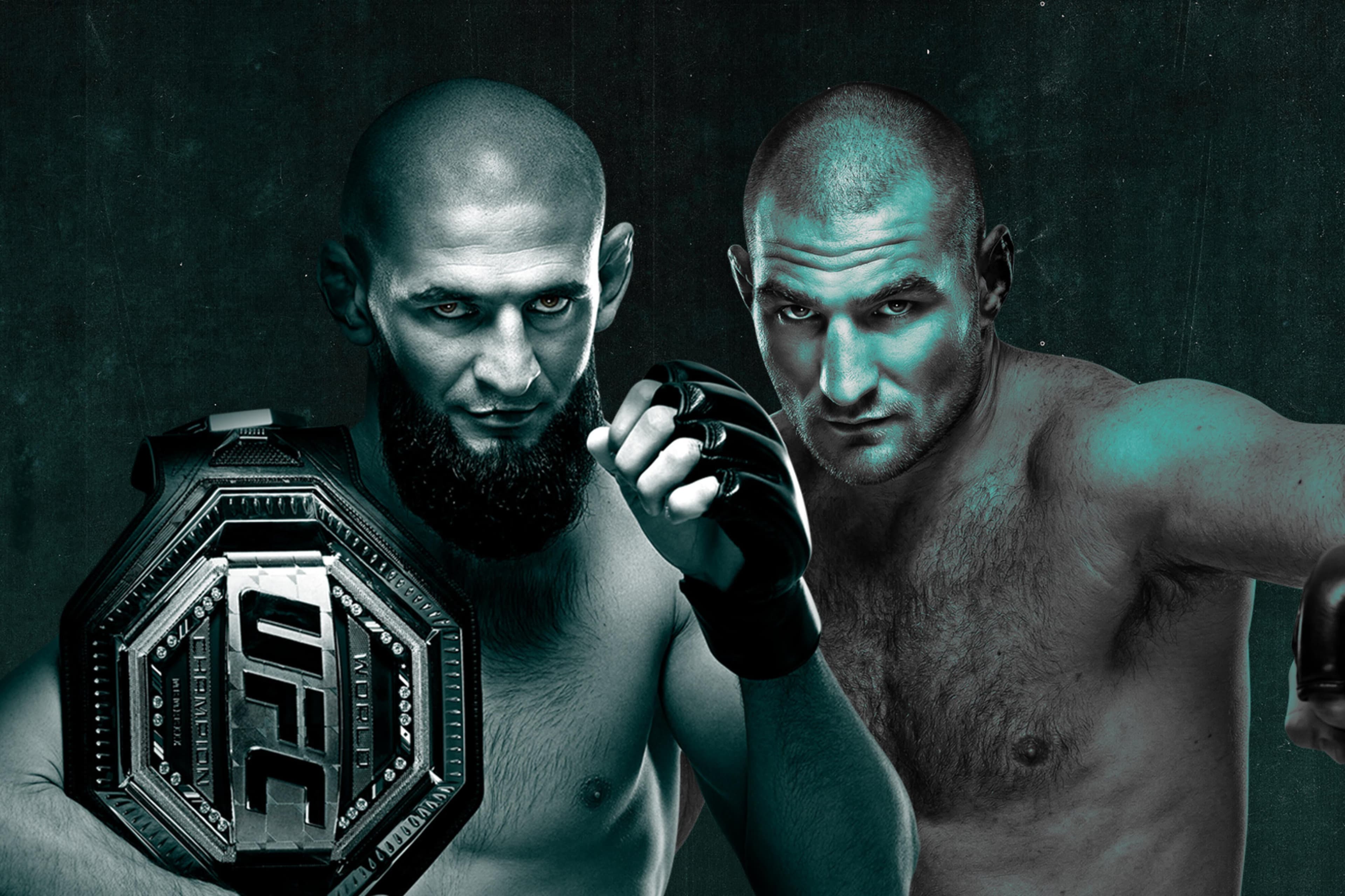 UFC 328: Chimaev vs. Strickland event art
