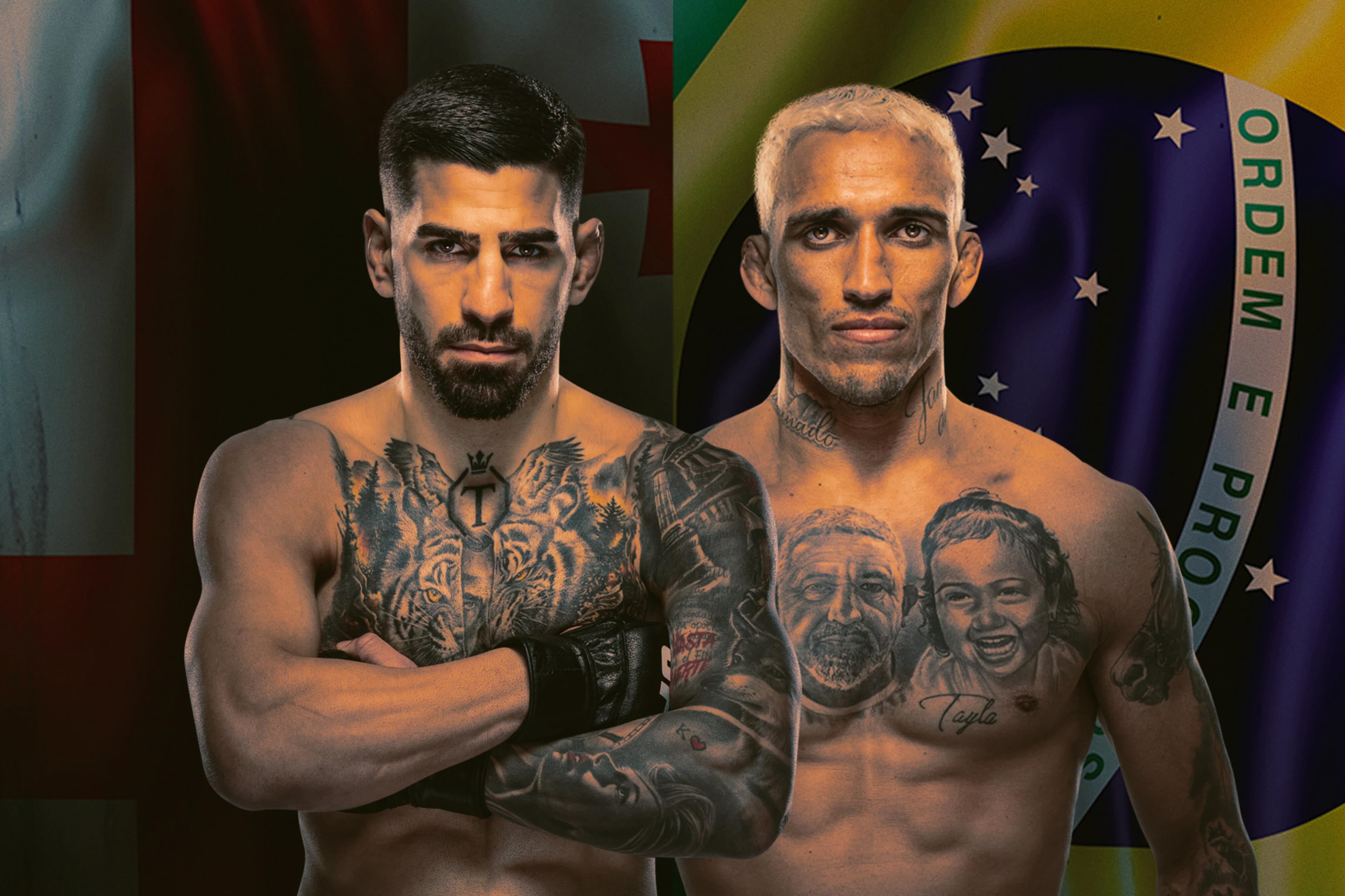 UFC 317: Topuria vs. Oliveira event art