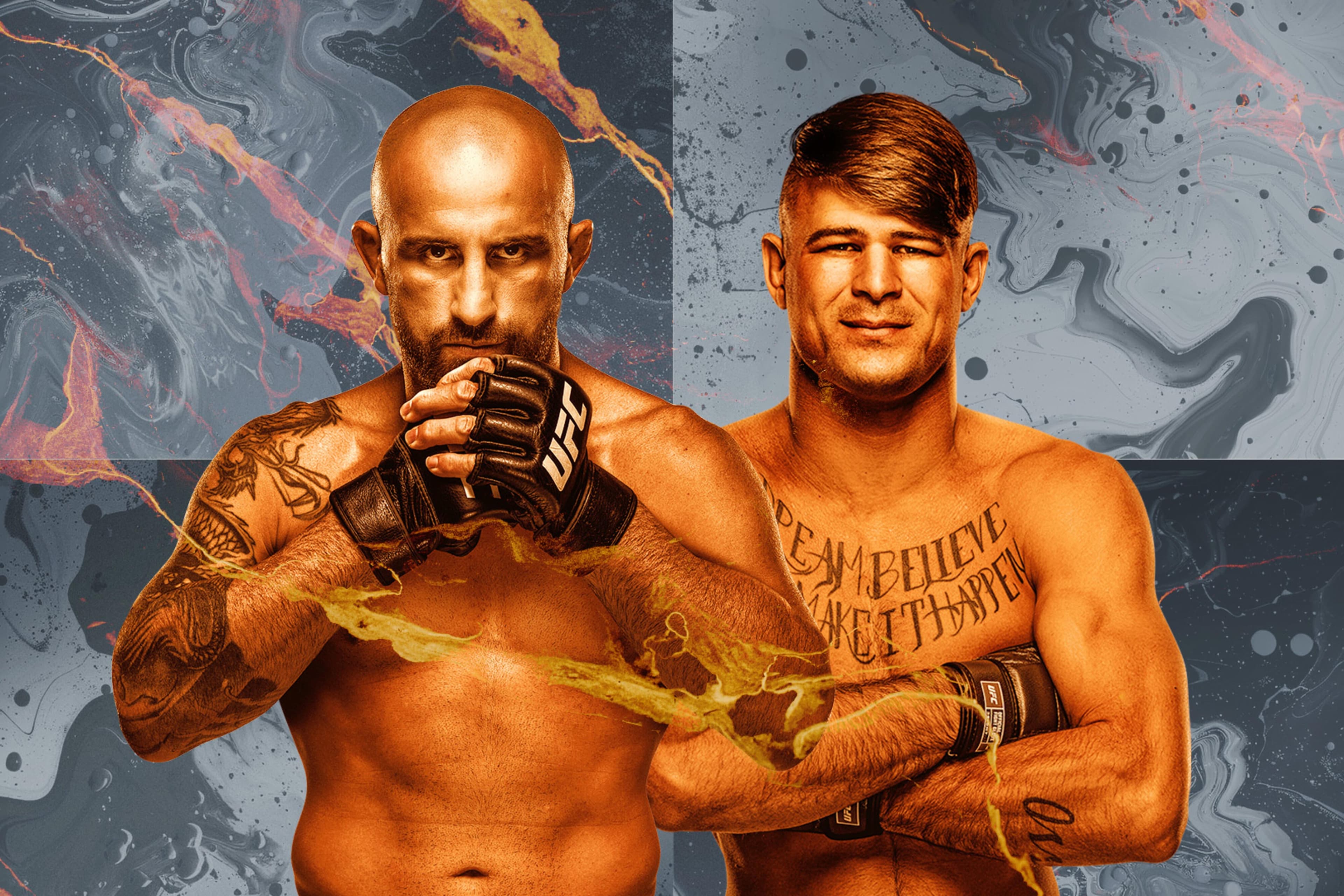 UFC 314: Volkanovski vs. Lopes event art